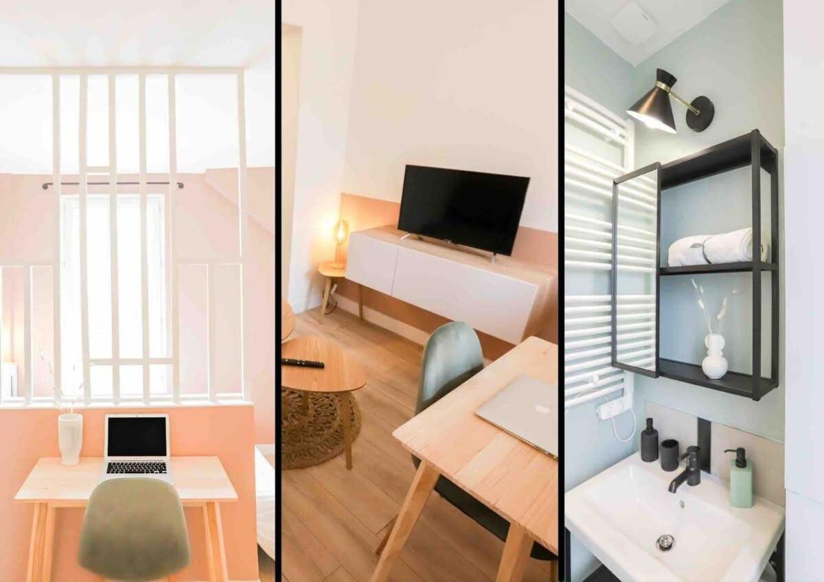 Appart' Hotel Pink Cosy 5Min Rer Proche Paris Aubervilliers Exterior foto